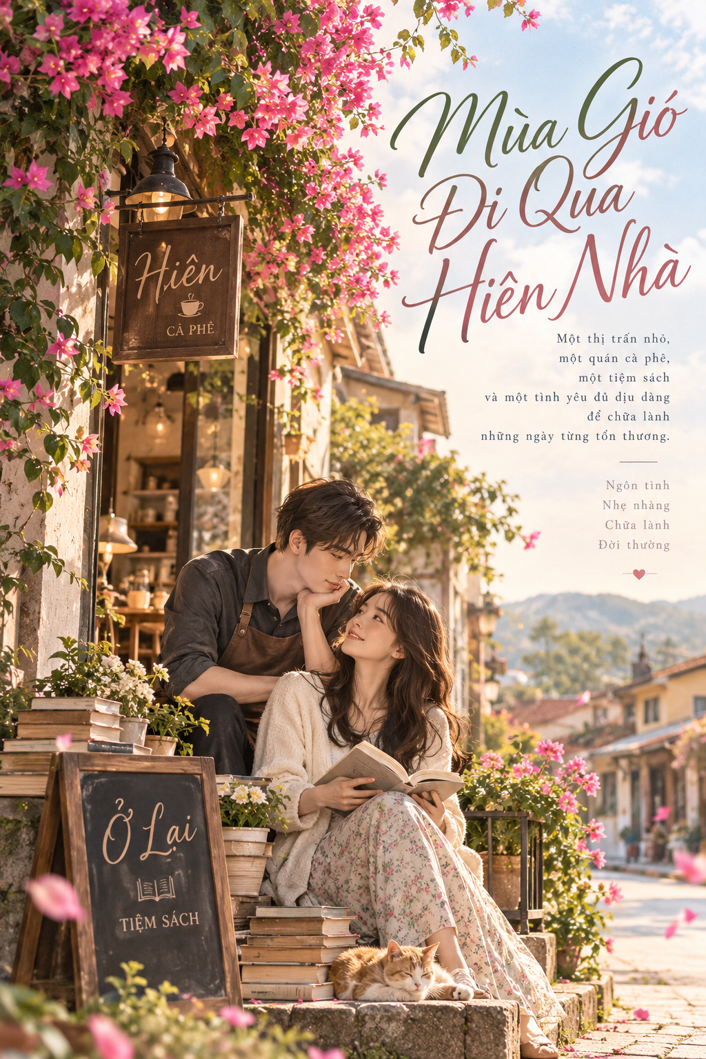 Bìa truyện Mùa gió đi qua hiên nhà
